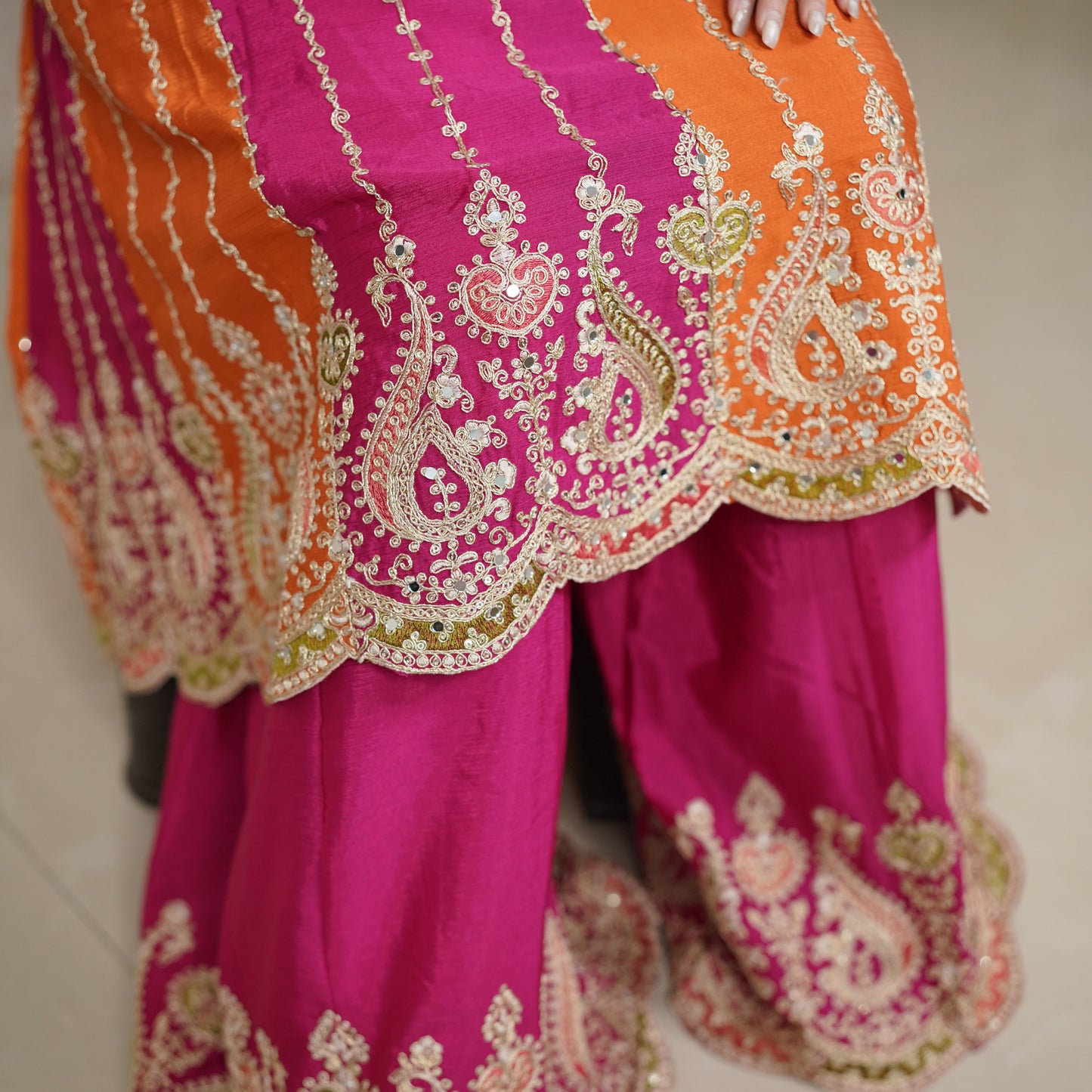 Mehfil Anarkali Palazzo Suit Set