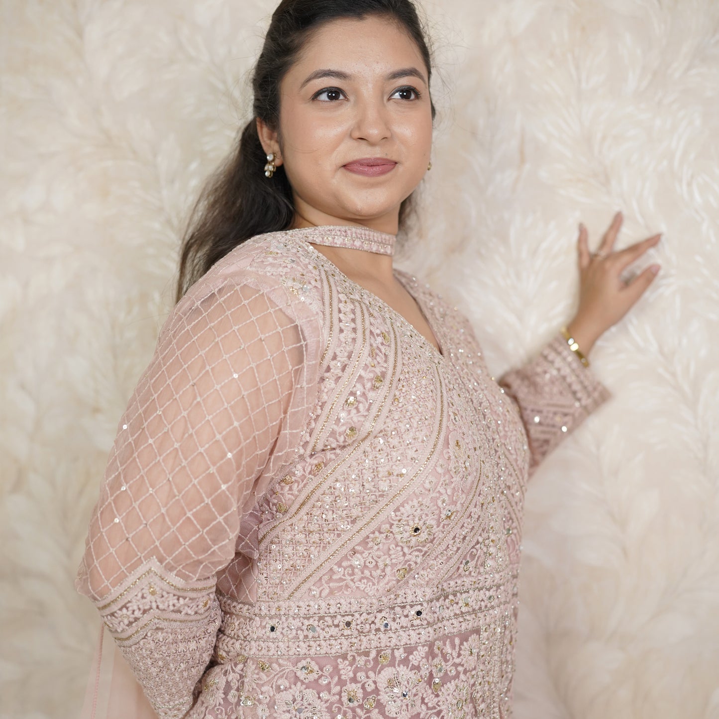 Peplum With Wide Palazzo Pant