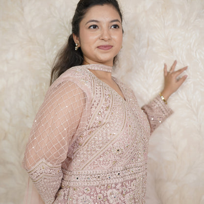 Peplum With Wide Palazzo Pant